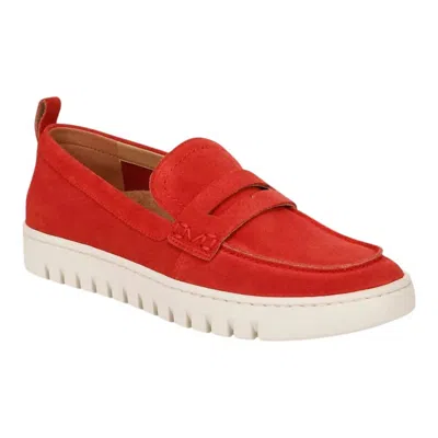 Vionic Women's Uptown Loafer In Red Suede