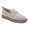Vionic Women's Uptown Penny Loafers In Grey Suede