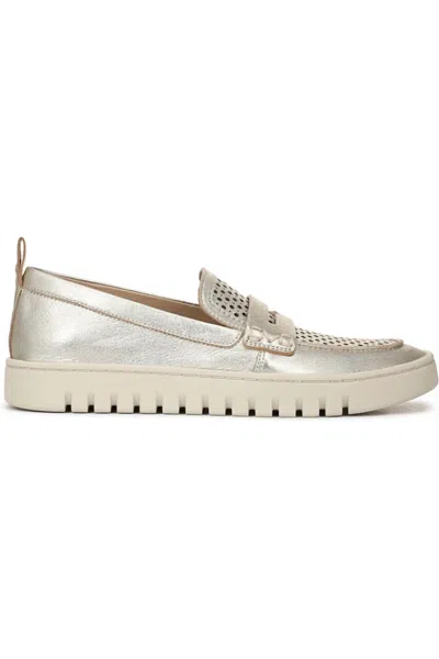 VIONIC WOMEN'S UPTOWN PERFORATED LOAFER IN GOLD