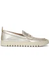 Vionic Uptown Perf Penny Loafer In Silver