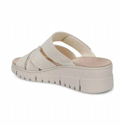 Vionic Women's Uptown Sunset Wedge Sandal In Ivory Nubuck