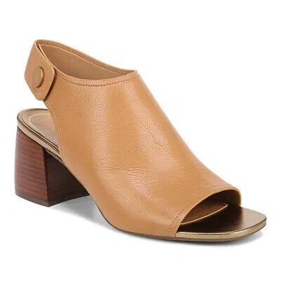 Pre-owned Vionic Women's Valencia Sandal Camel Leather - I8684l1200, Camel Leather