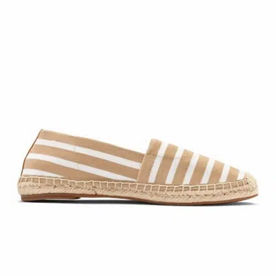 Vionic Women's Valeri Slip On Shoes In Sand Stripe In Neutral