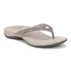 Vionic Women's  Dillon Shine Flip Flop In Stormy Rhinestone In Multi
