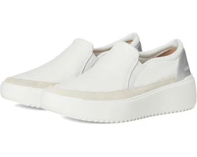 Vionic Women's  Kearny Sneakers .5w White Leather Slip On Platform Shoes Ver1427