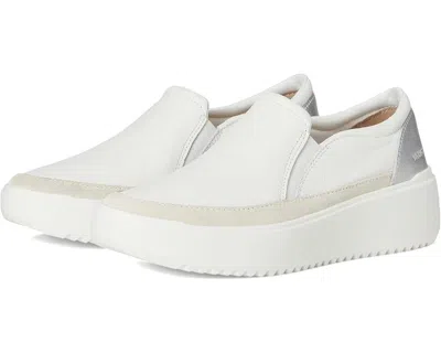 VIONIC WOMEN'S VIONIC KEARNY SNEAKERS WHITE LEATHER SLIP ON PLATFORM SHOES HAWK1632