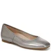 Vionic Orinda Square Toe Flat In Silver