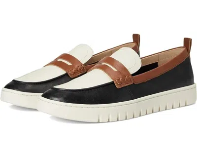Vionic Women's  Uptown Loafer Black Leather Slip-on Comfort Shoes Rhs6159 In Multi