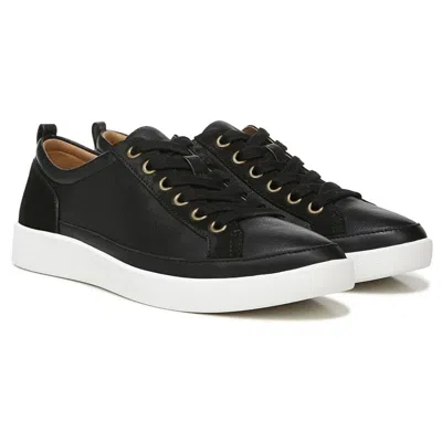 Vionic Women's  Winny Sneakers Black Leather Lace Up Comfort Shoes Rhs6541