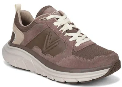 Vionic Women's Walk Max Skyline Walking Sneaker In Chocolate In Beige