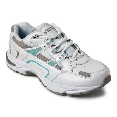 Vionic Women's Walker Classic Walking Shoes In White Blue In Multi