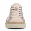 Vionic Women's Winny Leather Sneaker In Parchment/cameo Rose In Pink