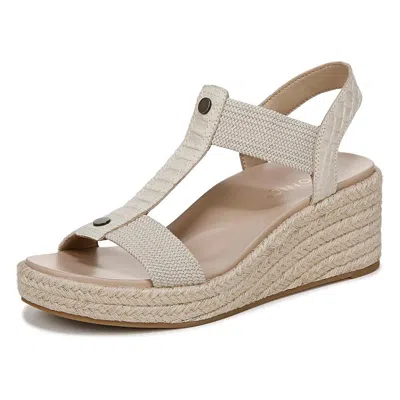 VIONIC VIONIC WOMENS CALERA ESPADRILLE WEDGE SANDAL - CREAM SNAKE LEATHER/FABRIC