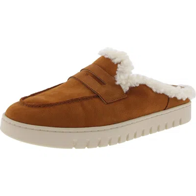 Vionic Womens Faux Fur Leather Slingback Slippers In Multi