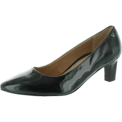 Vionic Womens Patent Slip On Pumps In Black