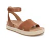 Vionic Yucca Espadrille Wedge Sandal In Brown