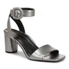 Vionic Zinfandel Block Heel Sandal In Silver