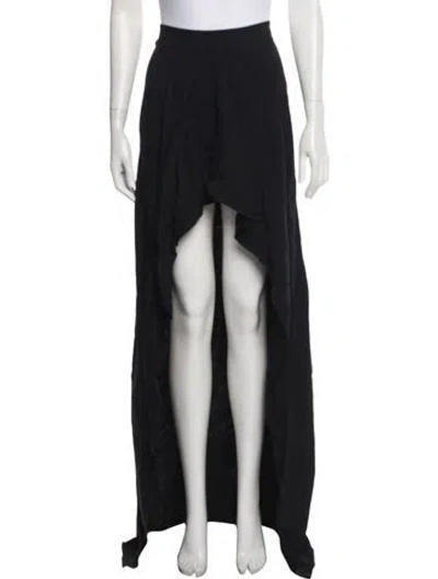 Pre-owned Vionnet Long Skirt In Black