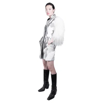 Pre-owned Vionnet Poker Face Fur Capra Hircus  Paris In Gray