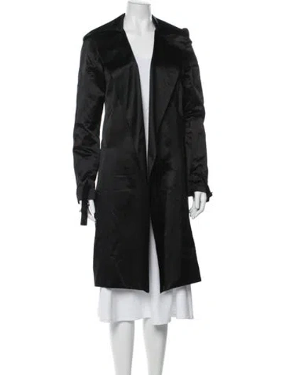 Pre-owned Vionnet Silk Coat In Black