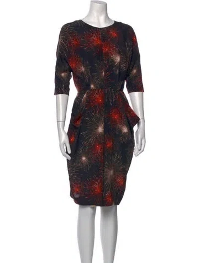 Pre-owned Vionnet Silk Knee-length Dress In Multicolor