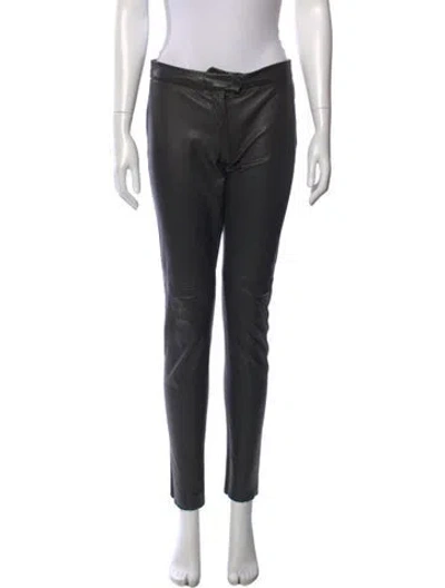 Pre-owned Vionnet Skinny Leg Pants In Black