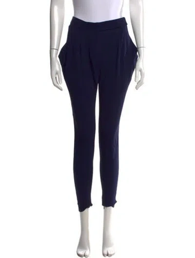 Pre-owned Vionnet Skinny Leg Pants In Blue