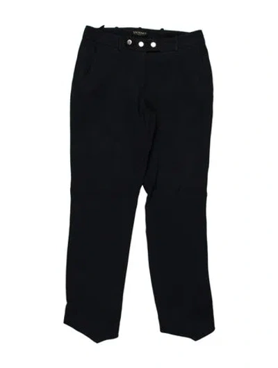 Pre-owned Vionnet Straight Leg Pants In Black