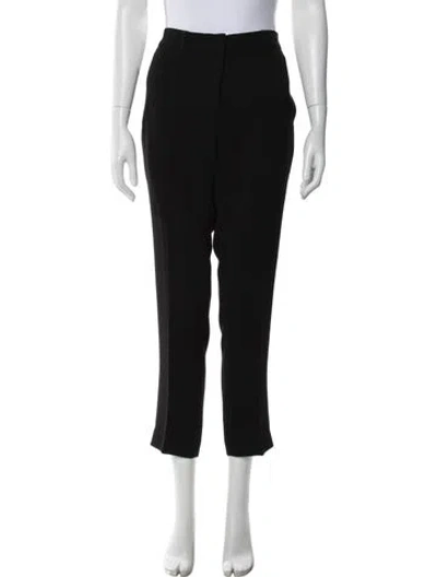 Pre-owned Vionnet Straight Leg Pants In Black