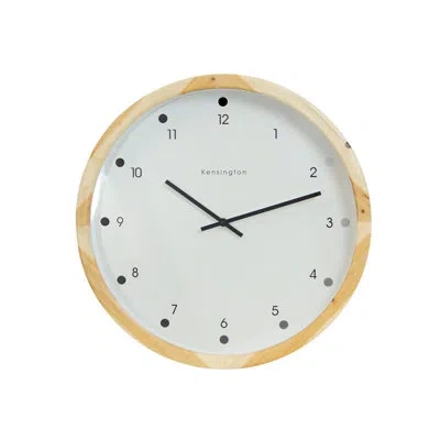 Vip International Manufactured Wood Wall Clock In White