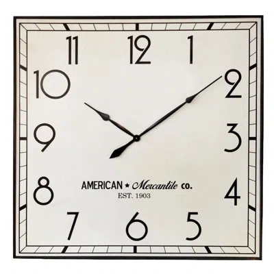 Vip International Numerical Wood Mechanical Tabletop Clock