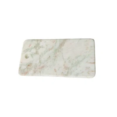 Vip International Vip Marble 12 In. White Rectangle Cutting Board