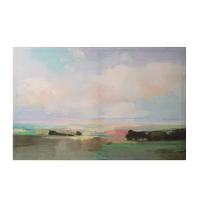 Vip International Vip Polyester 23.6 In. Multicolor Giclee Summer Sky Wall Art In White
