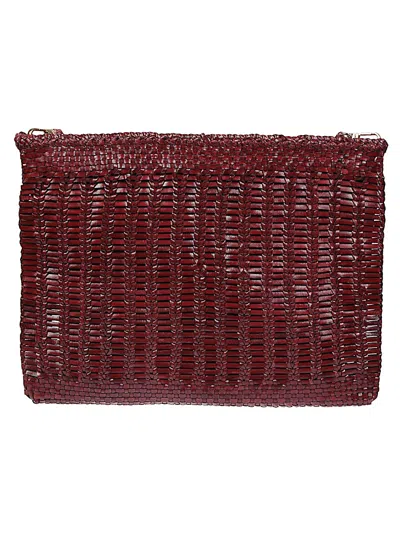 Vipera Bordeaux Leather Bags In Burgundy