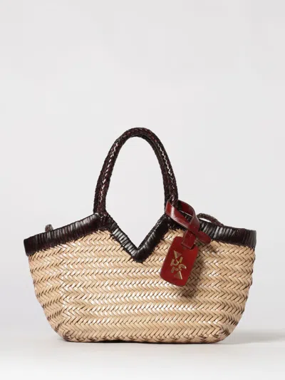 Vipera Monet Frame  Shoulder Bag In Woven Leather In Neutral