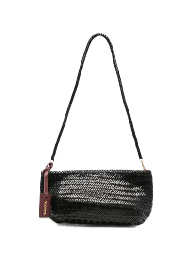 Vipera Mondrian Plein Woven Shoulder Bag In Green