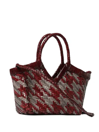 Vipera Monet Woven Tote Bag In Red