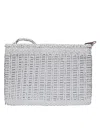 Vipera Saba Woven Shoulder Bag In Blue