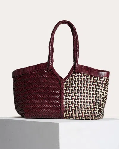 Vipera Women's Crudelia Patch Woven Leather Shoulder Bag In Red