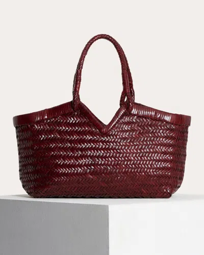 Vipera Women's Crudelia Woven Leather Shoulder Bag In Red