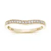 Vir Jewels 0.16 Cttw Diamond Wedding Band For Women, Contour Milgrain Round Diamond Wedding Band In 14k Gold In Yellow