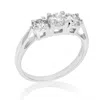 Vir Jewels 1 Cttw 3 Stone Diamond Engagement Ring 14k White Gold Round Bridal Wedding In White
