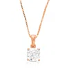 Vir Jewels 1 Cttw Cushion Lab Grown Diamond Solitaire Pendant Necklace In 14k Gold With Chain For Women In Gold