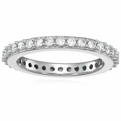 Vir Jewels 1 Cttw Diamond Eternity Ring Wedding Band 14k Gold Prong Set In White