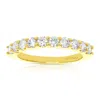 Vir Jewels 1 Cttw Diamond Wedding Band 14k Gold Prong Set 10 Stones Round In Yellow