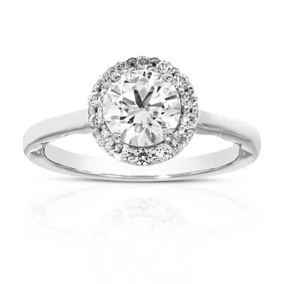 Vir Jewels 1 Cttw Lab Grown Diamond Engagement Ring In 14k White Gold For Women In Metallic