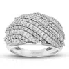 Vir Jewels 1 Cttw Lab Grown Diamond Ring In Sterling Silver For Women In Metallic