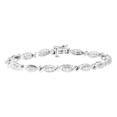 Vir Jewels 1 Cttw Lab Grown Diamond Tennis Bracelet In Sterling Silver 7 Inch For Women
