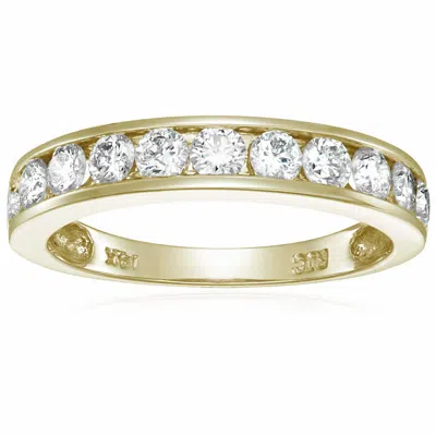 Vir Jewels 1 Cttw Wedding Band For Women, 14k Gold Classic Diamond Wedding Band In Channel Set In Yellow