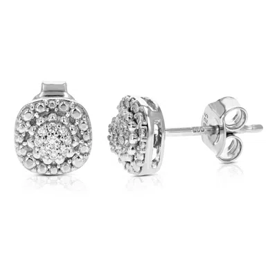 Vir Jewels 1/10 Cttw Lab Grown Diamond Composite Earrings In Sterling Silver With Push Backs For Women In White